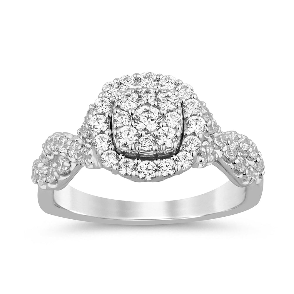 Muse Jewelry 1.00ct G SI 14K White Gold Diamond Engagement Ring Size 6.5