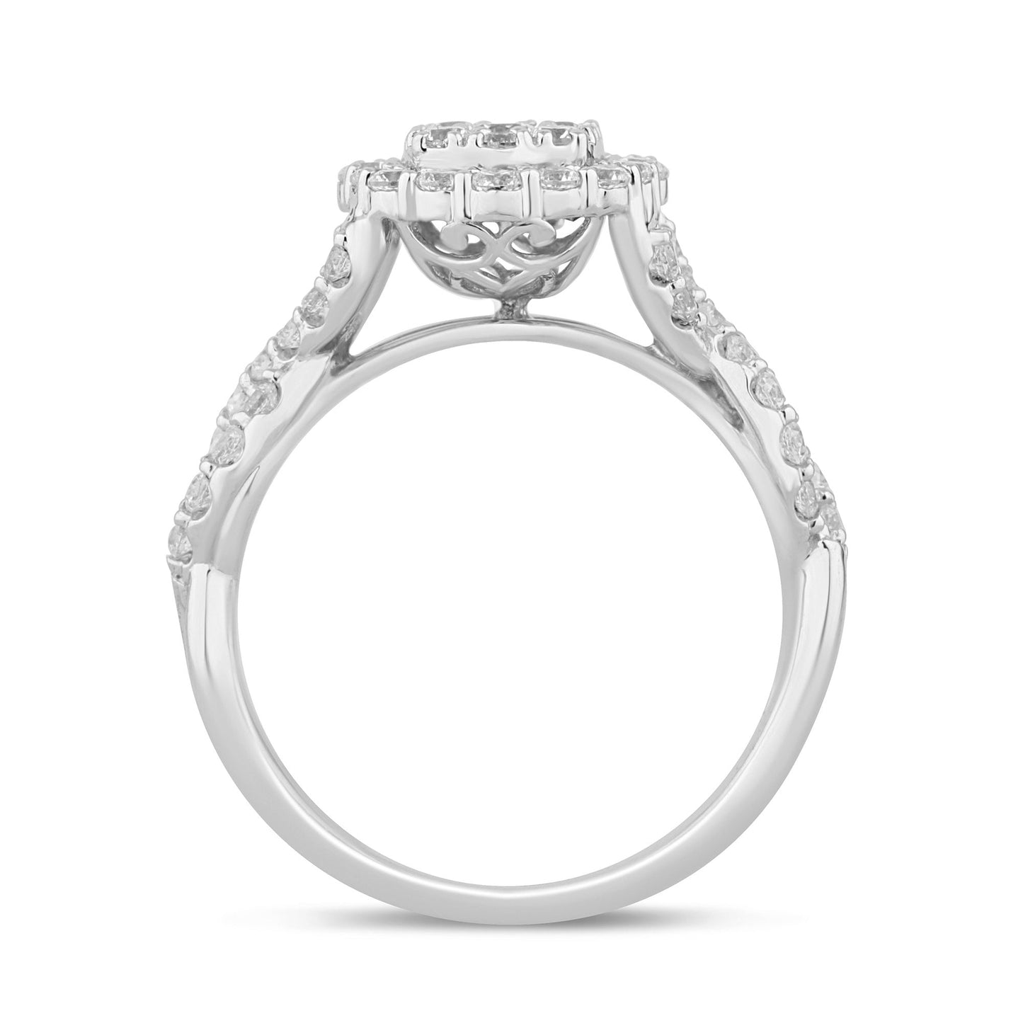 Muse Jewelry 1.00ct G SI 14K White Gold Diamond Engagement Ring Size 6.5