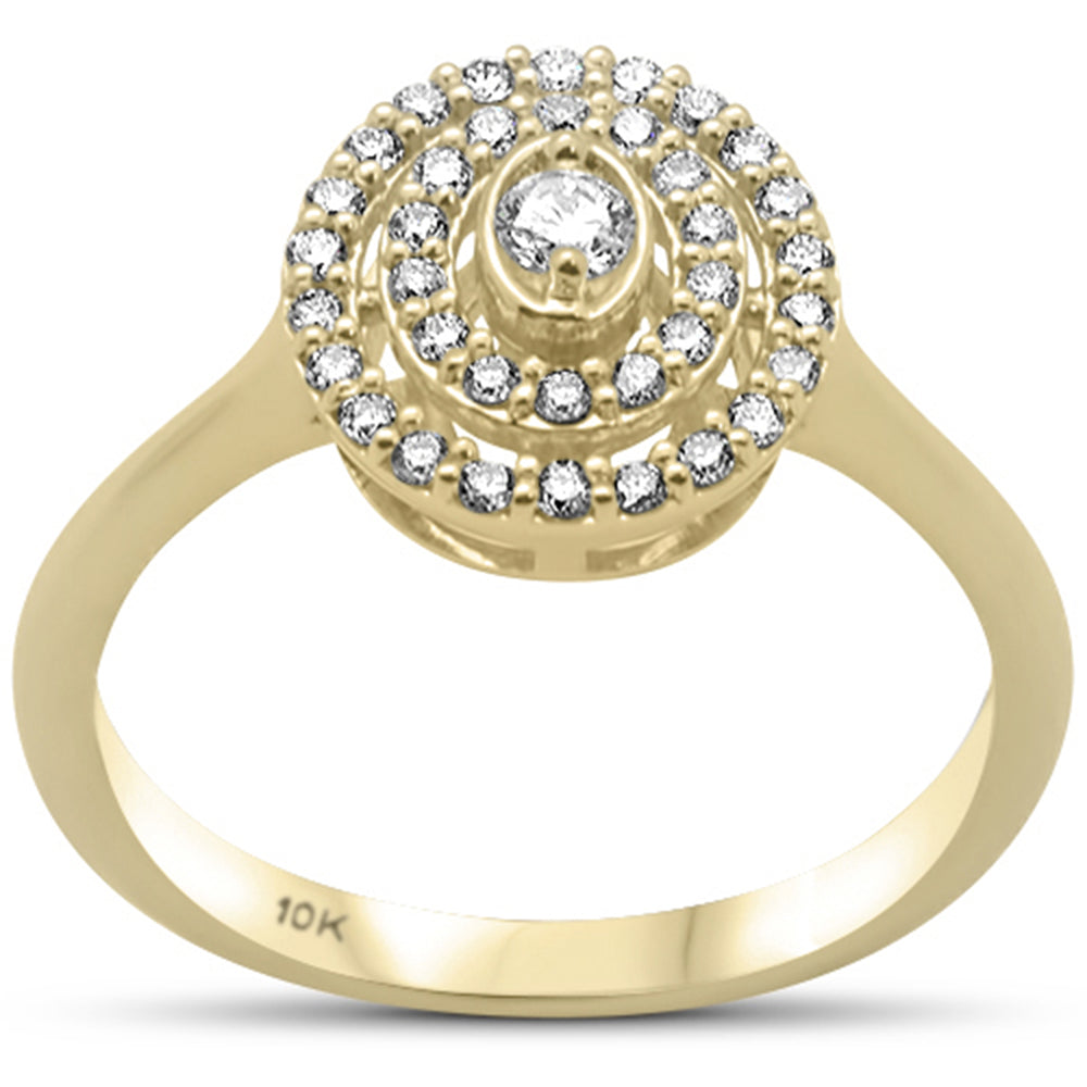 Muse Jewelry .28ct G SI 10K Yellow Gold Diamond Engagement Ring