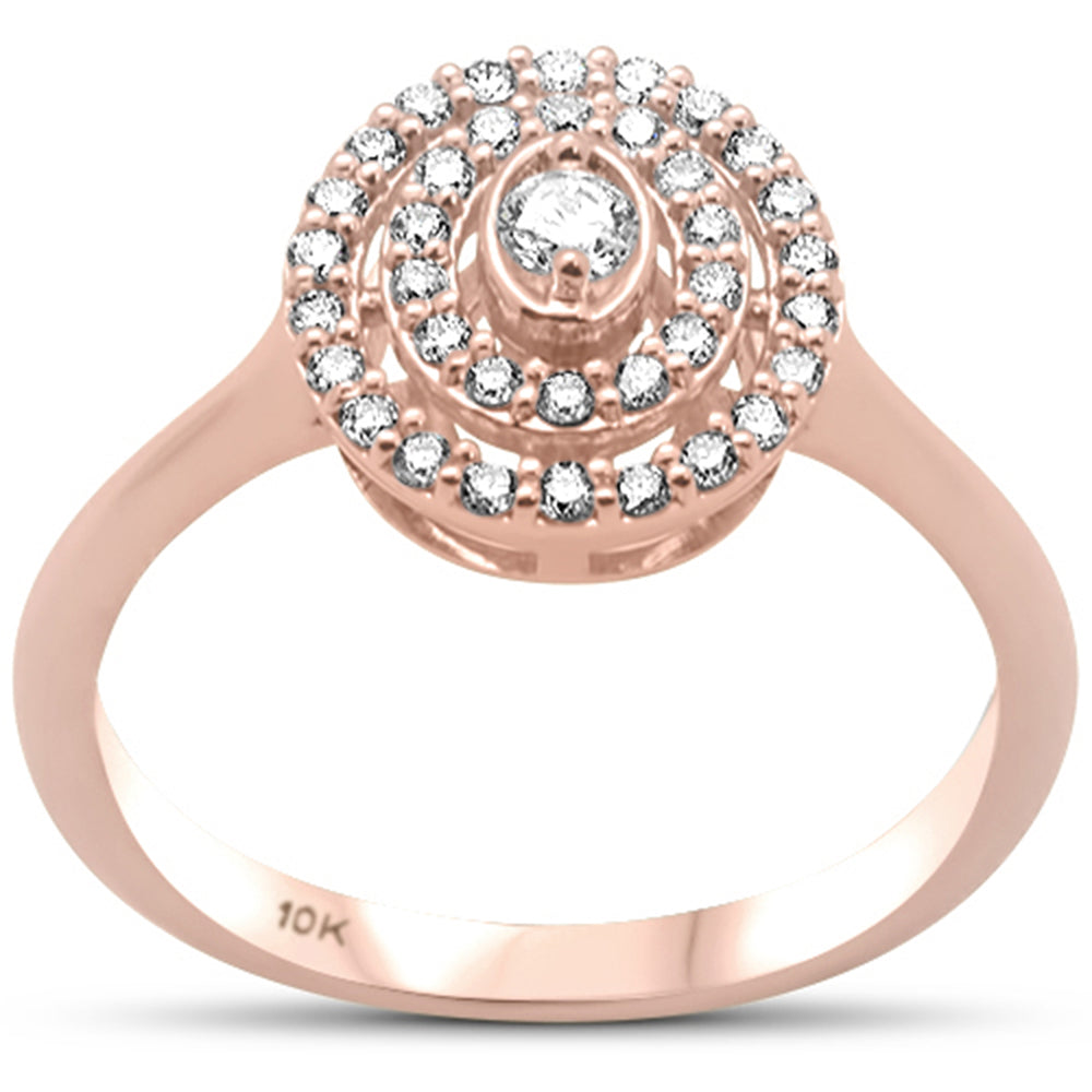 Muse Jewelry .29ct G SI 10K Rose Gold Diamond Engagement Ring