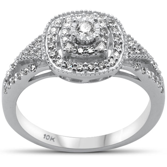 Muse Jewelry .36ct G SI 10K White Gold Diamond Engagement Ring