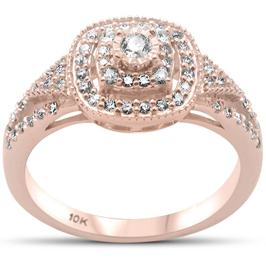 Muse Jewelry .36ct G SI 10K Rose Gold Diamond Engagement Ring