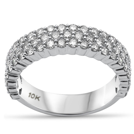 Muse Jewelry 1.96ct G SI 10K White Gold Diamond Men's Band Ring Size 10