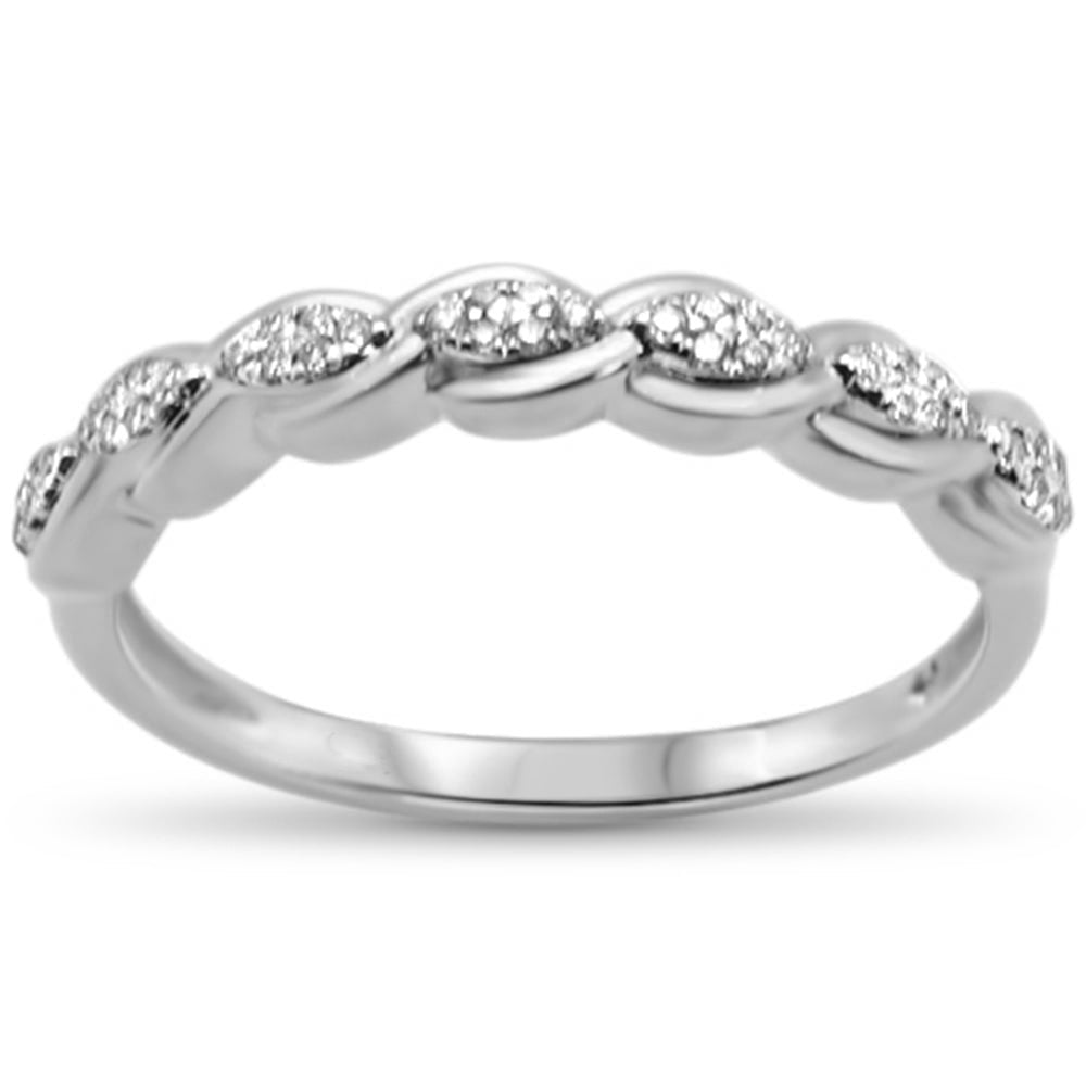 Muse Jewelry .14ct G SI 14K White Gold Ladies Diamond Band Ring Size 6.5