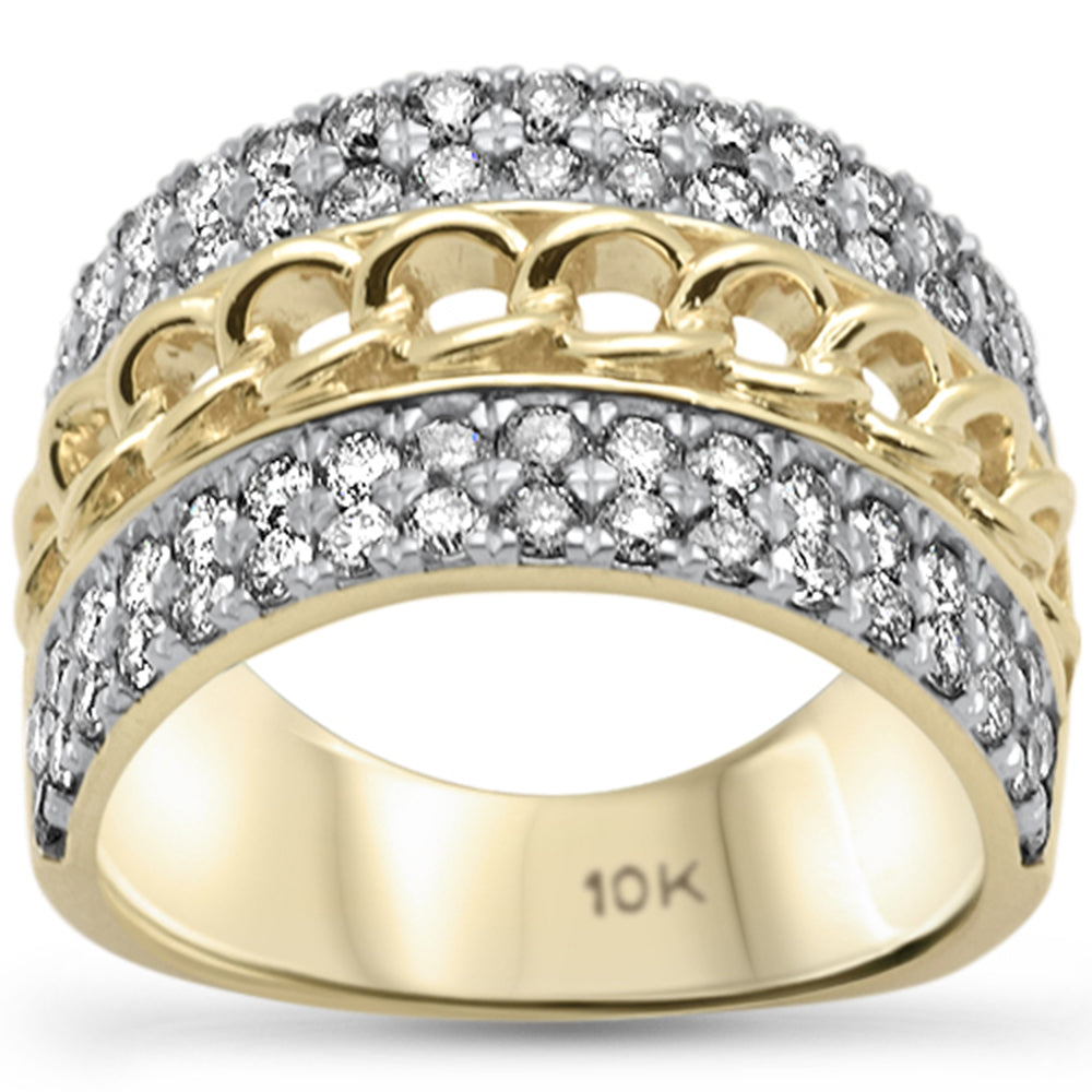 Muse Jewelry 2.07ct G SI 10K Yellow Gold Men's Diamond Ring Band Size 10