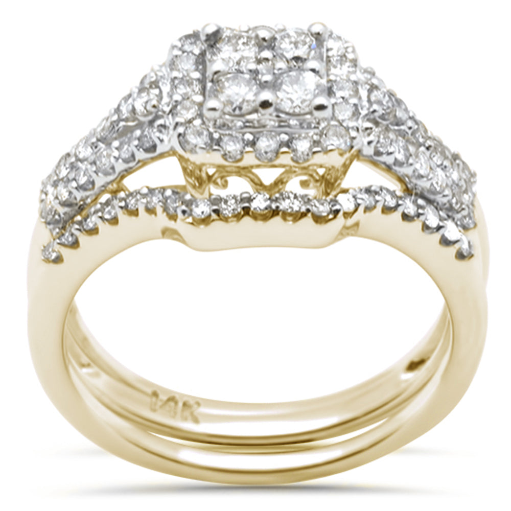 Muse Jewelry .91ct G SI 14K Yellow Gold 2pcs Engagement Ring Set