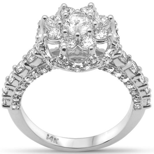 Muse Jewelry 2.05ct G SI 14K White Gold Engagement Ring