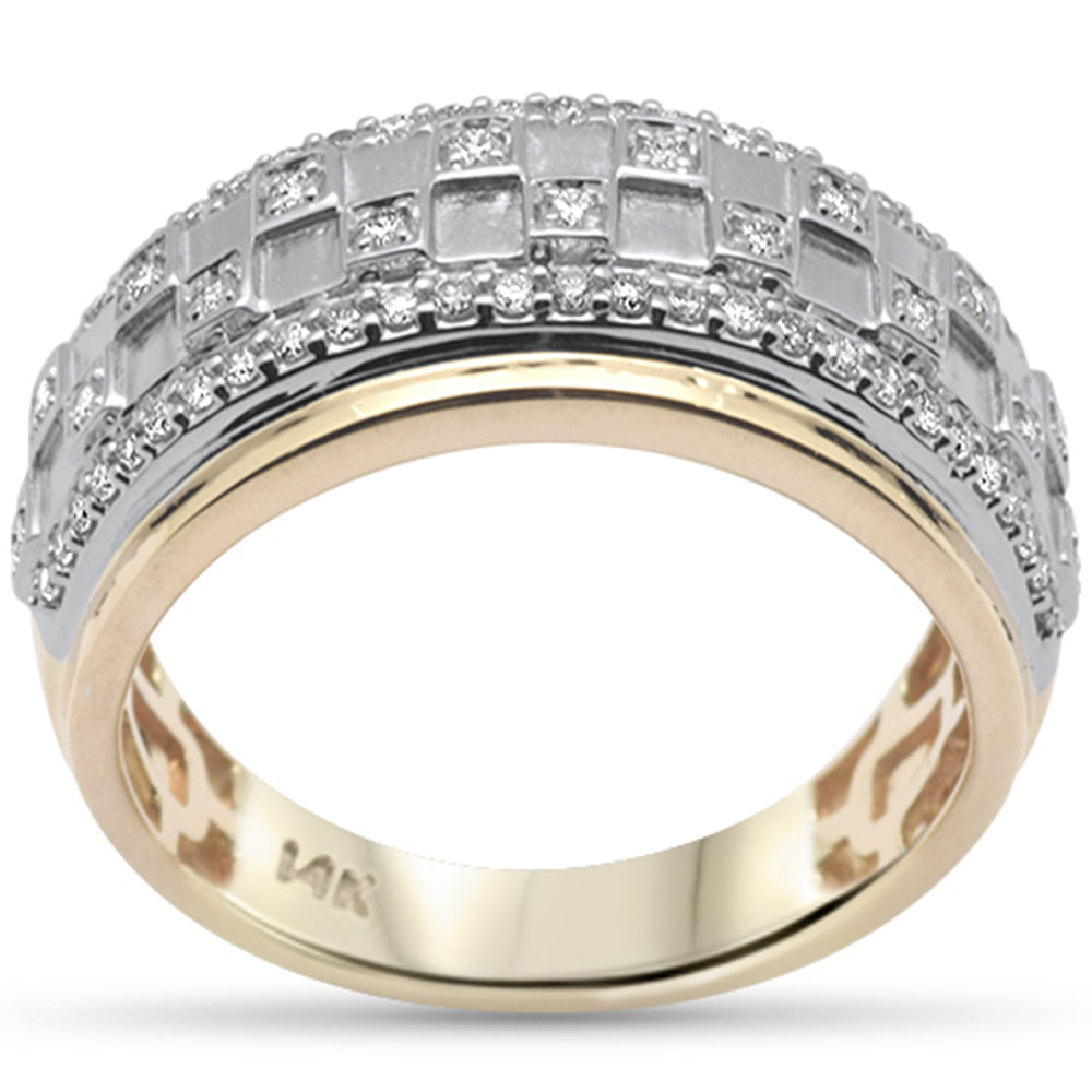 Muse Jewelry .49ct G SI 14K Yellow Gold Diamond Men's Band