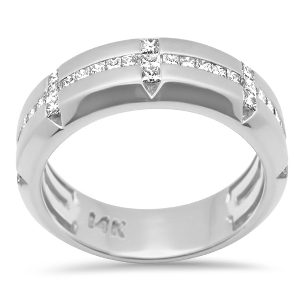 Muse Jewelry .75ct G SI 14K White Gold Diamond Men's Band