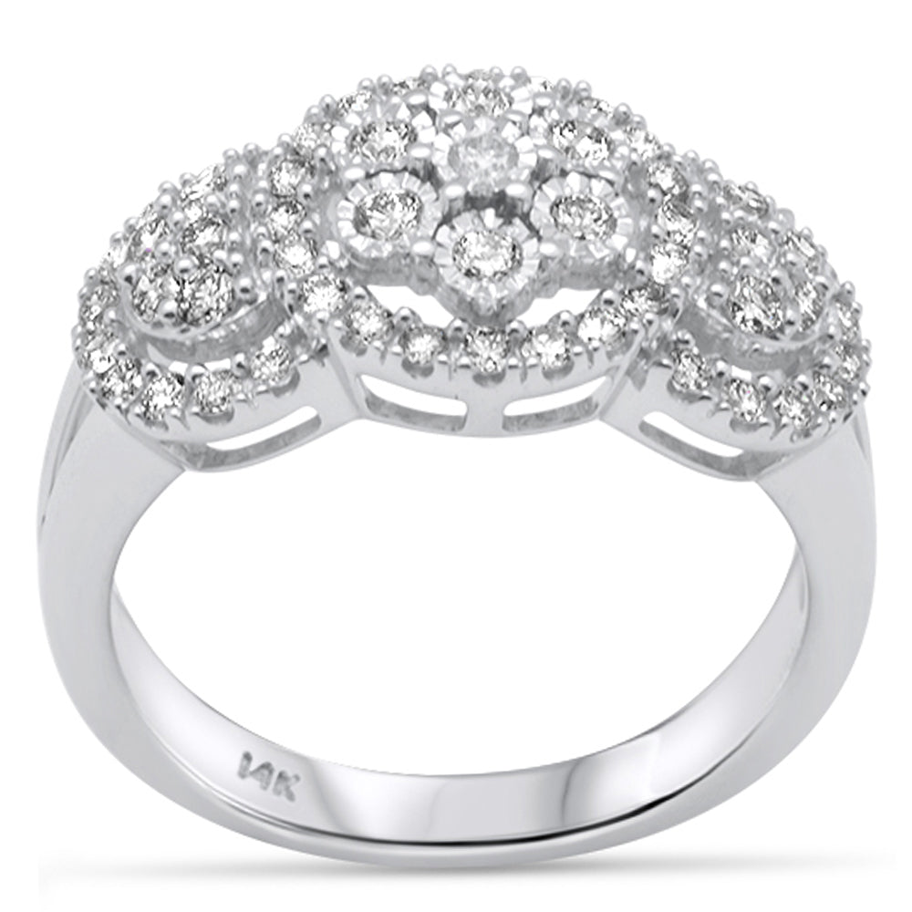 Muse Jewelry .71ct G SI 14K White Gold Diamond Women's Ring Size 6.5