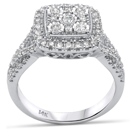 Muse Jewelry .74ct G SI 14K White Gold Diamond Women's Ring Size 6.5