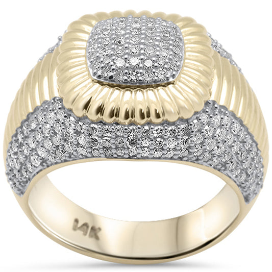 Muse Jewelry 1.49ct G SI 14K Yellow Gold Diamond Men's Ring Band Size 10