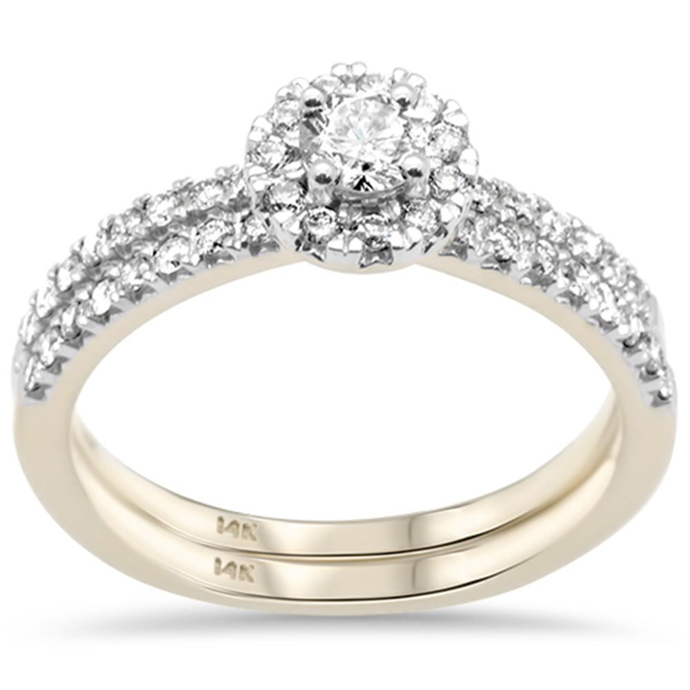 Muse Jewelry .72ct G SI 14K Yellow Gold Round Diamond Engagement Ring