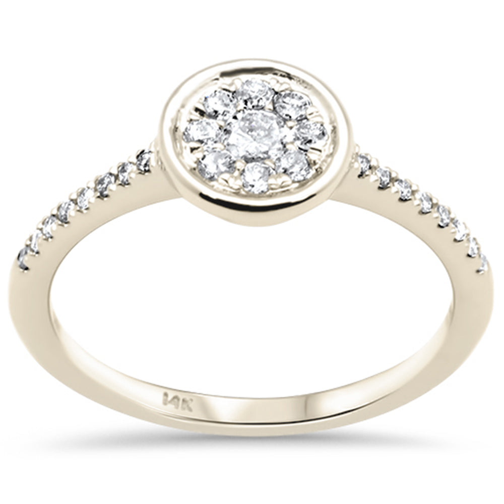 Muse Jewelry .35ct G SI 14K Yellow Gold Bezel Settings Diamond Engagement Ring