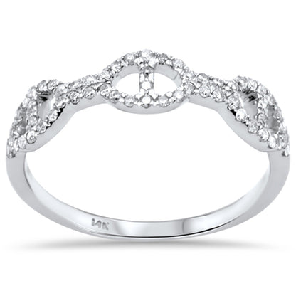 Muse Jewelry .25ct G SI 14K White Gold Women's Diamond Ring Band