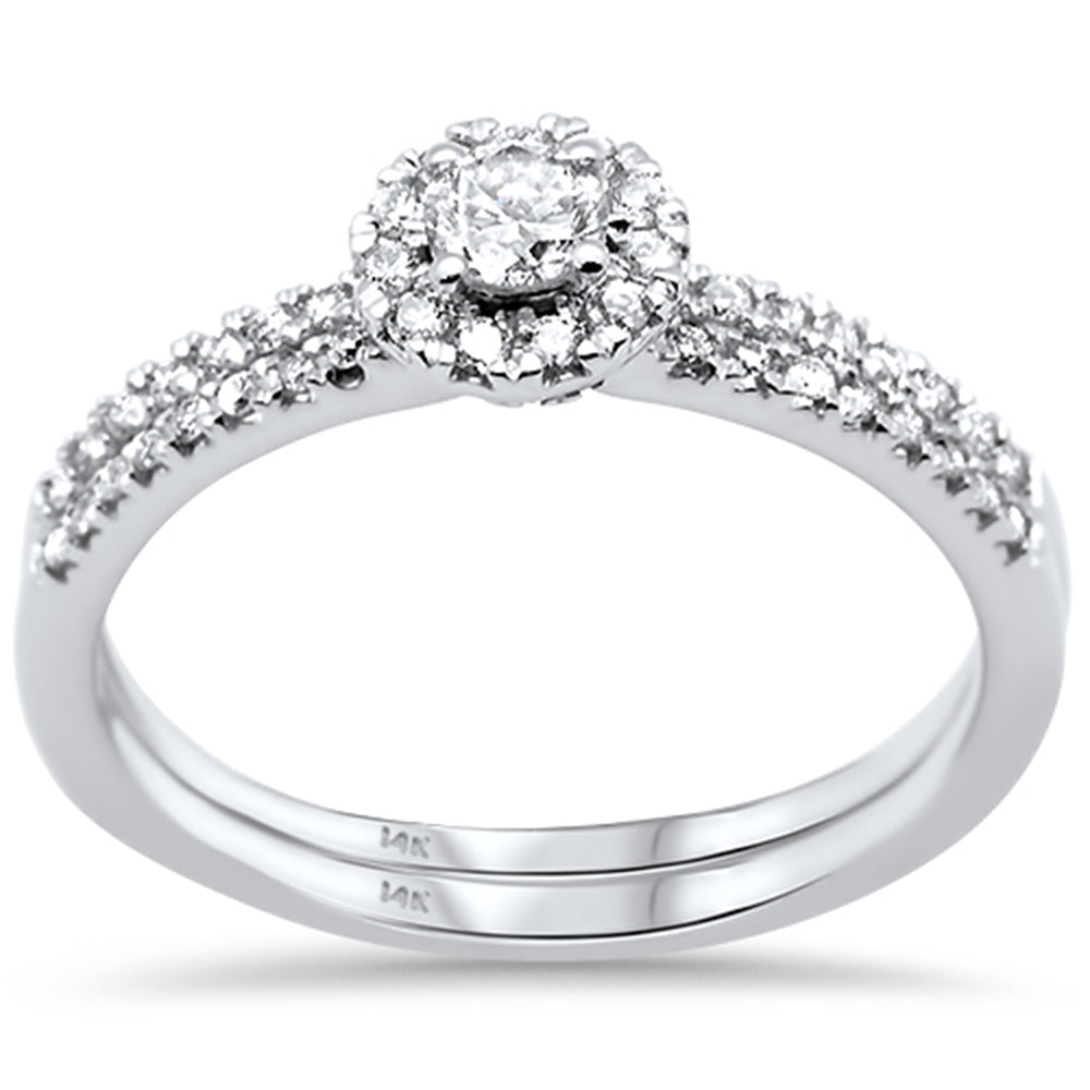 Muse Jewelry .49ct G SI 14K White Gold Diamond Engagement Ring Size 7