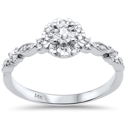 Muse Jewelry .25ct G SI 14K White Gold Diamond Engagement Ring Size 7