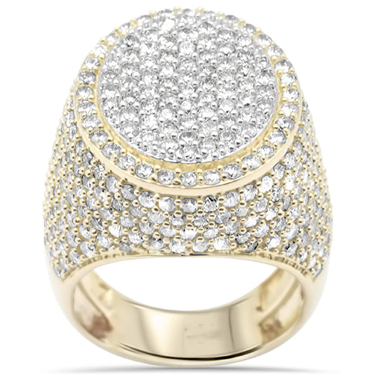 Muse Jewelry 5.86ct G SI 14K Yellow Gold Diamond Men's Ring Band