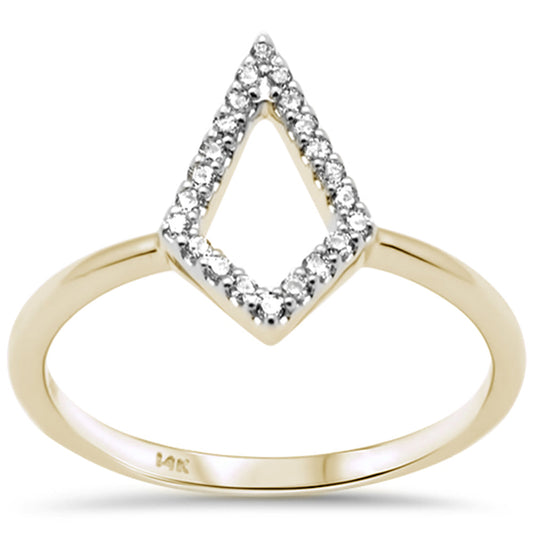 Muse Jewelry .12ct G SI 14K Yellow Gold Diamond Ladies Ring Size 6.5