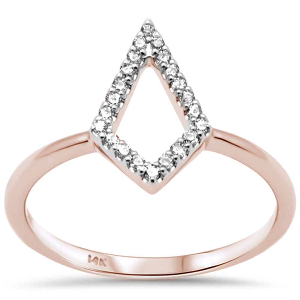 Muse Jewelry .11ct G SI 14K Rose Gold Diamond Ladies Ring Size 6.5