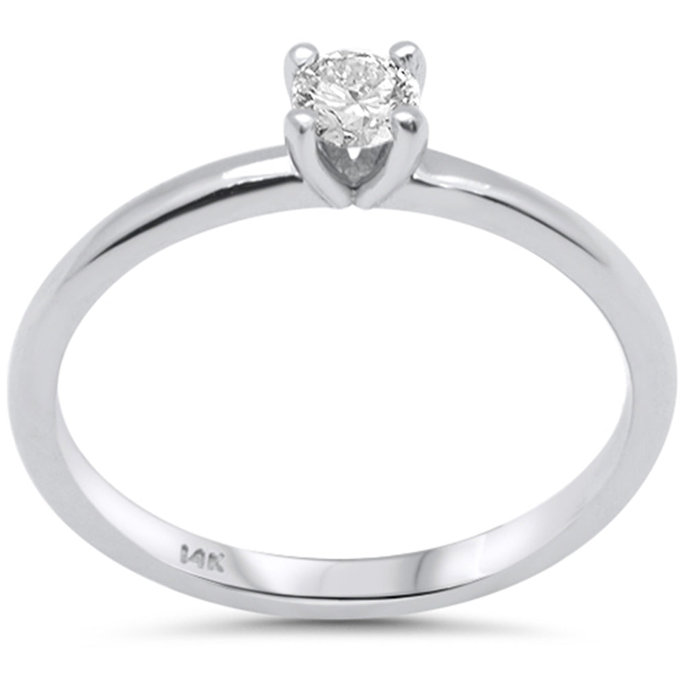 Muse Jewelry .50ct G SI 14K White Gold Round Diamond Solitaire Ring