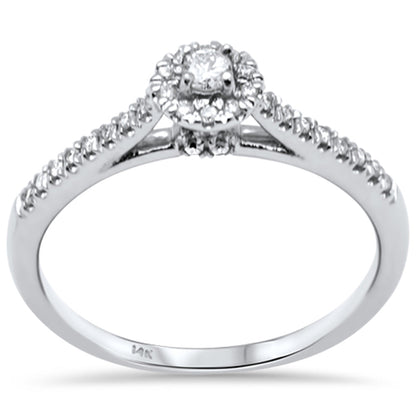 Muse Jewelry .31ct G SI 14K White Gold Diamond Engagement Ring Size 6.5