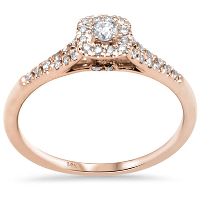 Muse Jewelry .26ct G SI 14K Rose Gold Diamond Engagement Ring Size 6.5