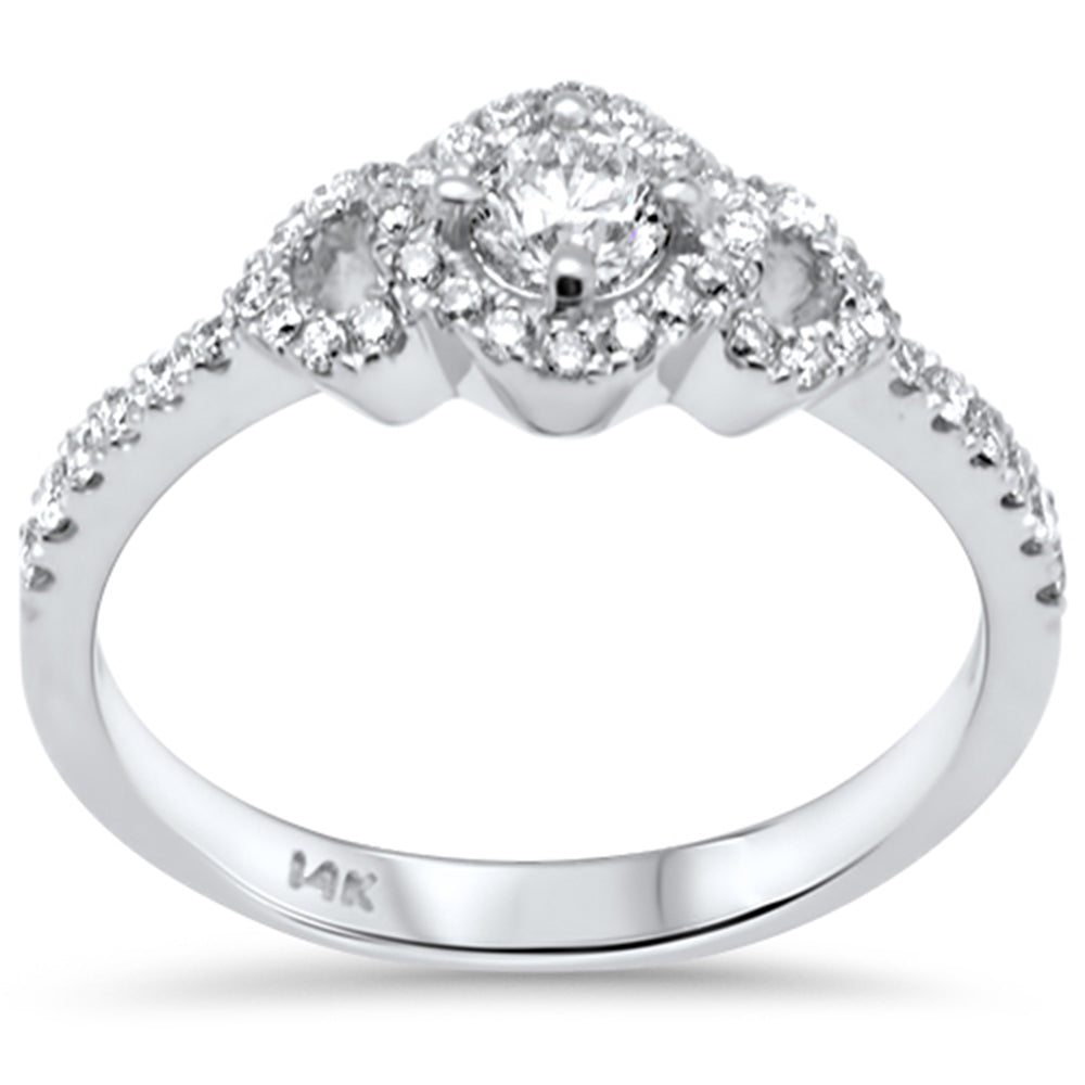 Muse Jewelry .55ct G SI 14K White Gold Diamond Engagement Ring Size 6.5