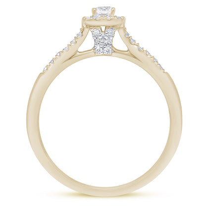 Muse Jewelry .26ct G SI 14K Yellow Gold Diamond Engagement Ring Size 6.5