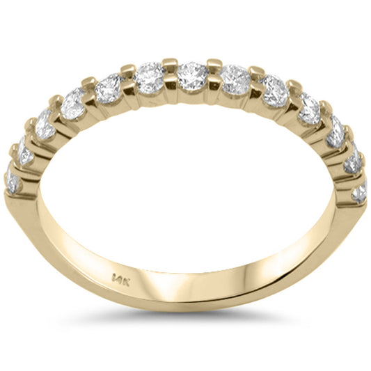 Muse Jewelry .52ct G SI 14K Yellow Gold Diamond Stackable Ring Band