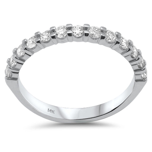 Muse Jewelry .50ct G SI 14K White Gold Diamond Stackable Ring Band