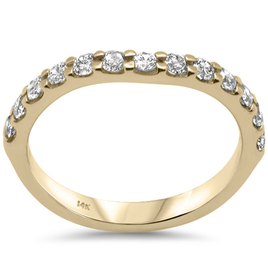 Muse Jewelry .46ct G SI 14K Yellow Gold Diamond Stackable Ring Band