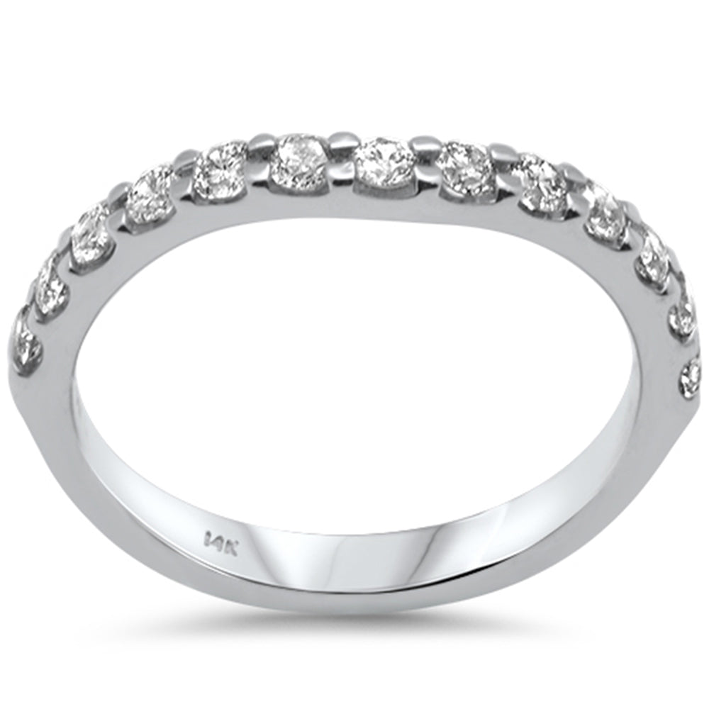 Muse Jewelry .51ct G SI 14K White Gold Diamond Stackable Ring Band