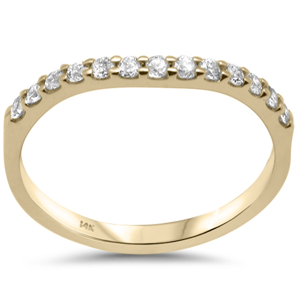 Muse Jewelry .24ct G SI 14K Yellow Gold Diamond Stackable Ring Band