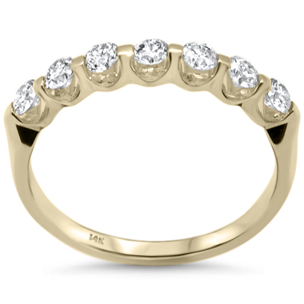 Muse Jewelry .55ct G SI 14K Yellow Gold Diamond 7-Stones Ring Band