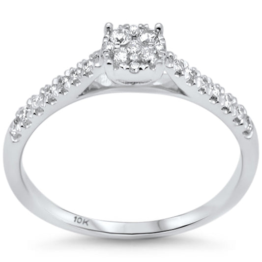 Muse Jewelry .25ct G SI 10K White Gold Diamond Engagement Ring Size 6.5