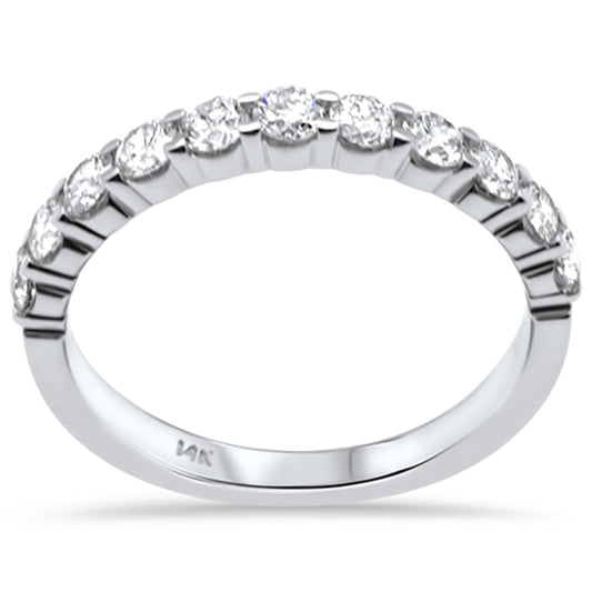 Muse Jewelry .79ct G SI 14K White Gold Diamond 11-Stone Ring Band