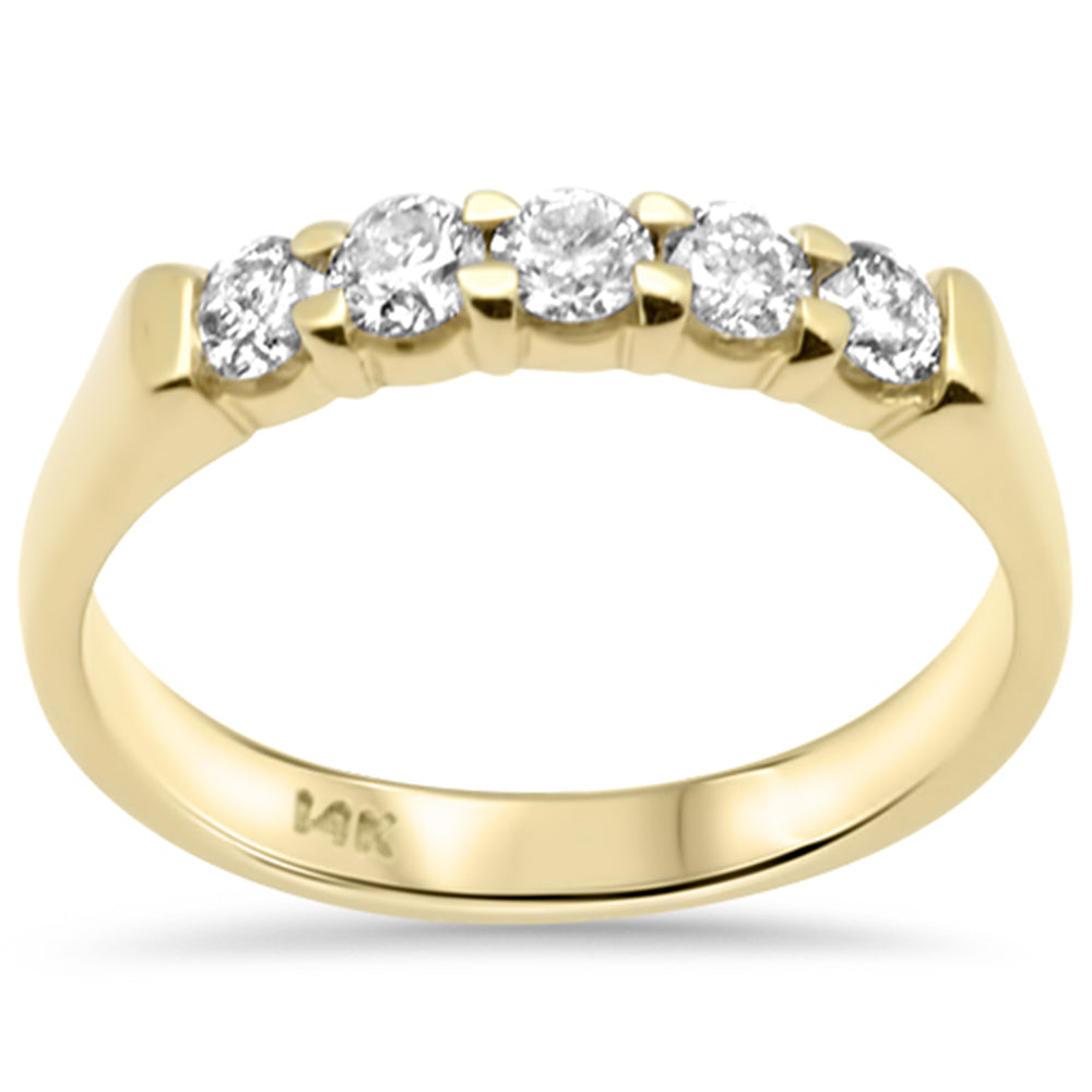 Muse Jewelry .49ct G SI 14K Yellow Gold Diamond Band Ring Size 6.5