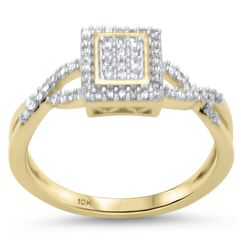 Muse Jewelry .25ct G SI 10K Yellow Gold Diamond Engagement Ring Size 6.5