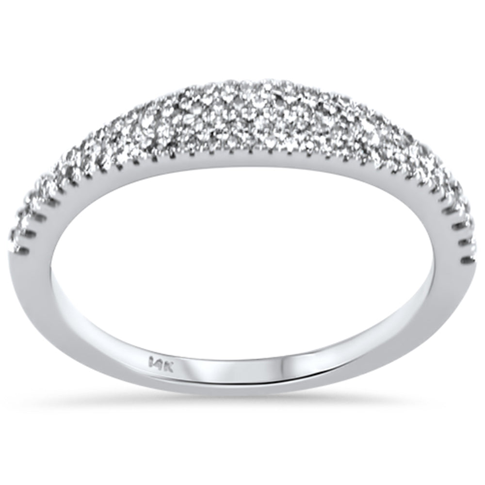 Muse Jewelry .25ct G SI 14K White Gold Diamond Anniversary Band Ring Size 6.5