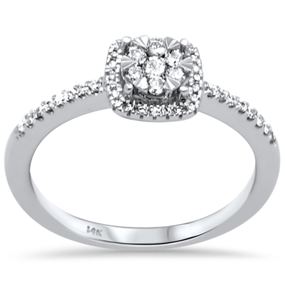 Muse Jewelry .25ct G SI 14K White Gold Diamond Engagement Ring Size 6.5