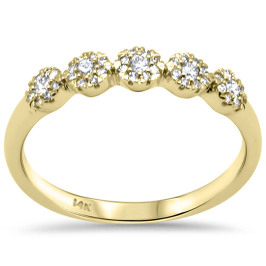 Muse Jewelry .18ct G SI 14K Yellow Gold Diamond Band Ring Size 6.5