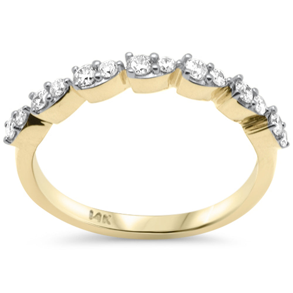 Muse Jewelry .33ct G SI 14K Yellow Gold Diamond Band Ring Size 6.5