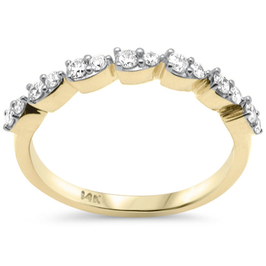 Muse Jewelry .33ct G SI 14K Yellow Gold Diamond Band Ring Size 6.5