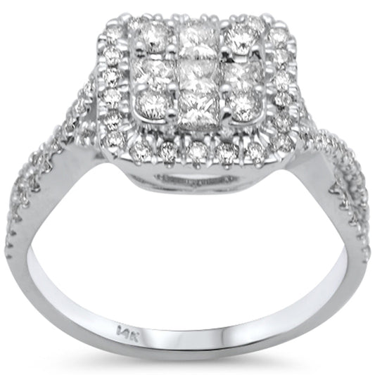 Muse Jewelry .85ct G SI 14K White Gold Diamond Band Ring Size 6.5