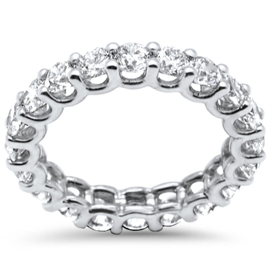 Muse Jewelry 3.46ct G SI 14K White Gold Diamond Eternity Ring Size 6.5