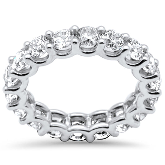 Muse Jewelry 5.17ct G SI 14K White Gold Diamond Eternity Ring Size 6.5