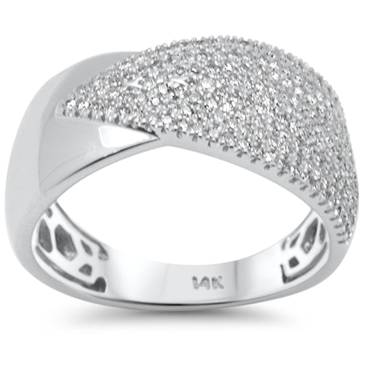 Muse Jewelry .50ct G SI 14K White Gold Diamond Band Ring Size 6.5