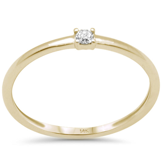 Muse Jewelry .07ct G SI 14K Yellow Gold Diamond Solitaire Ring Size 6.5