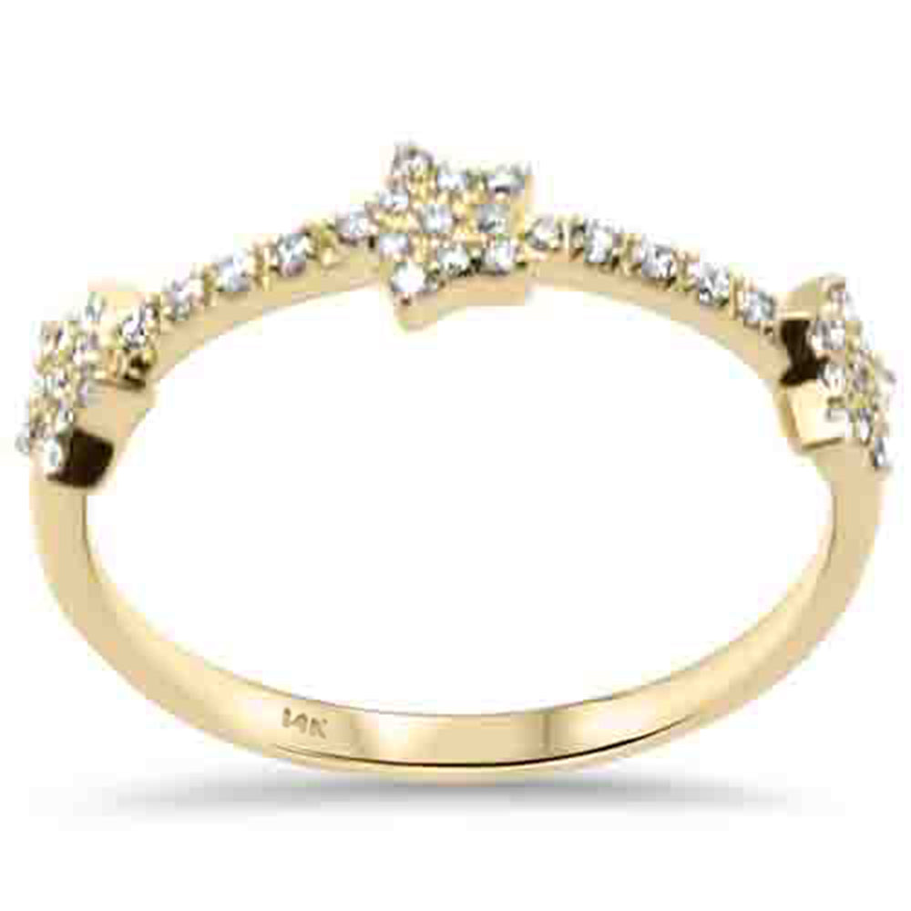 Muse Jewelry .17ct G SI 14K Yellow Gold Diamond Ring Band Size 6.5